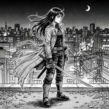 Screentone B&W style